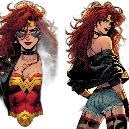 comic book art, concept art, fantasy art, cartoon transparent PNG cut-out