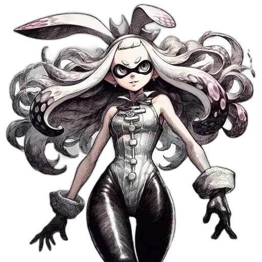 hair, dress, mask, animal transparent PNG cut-out