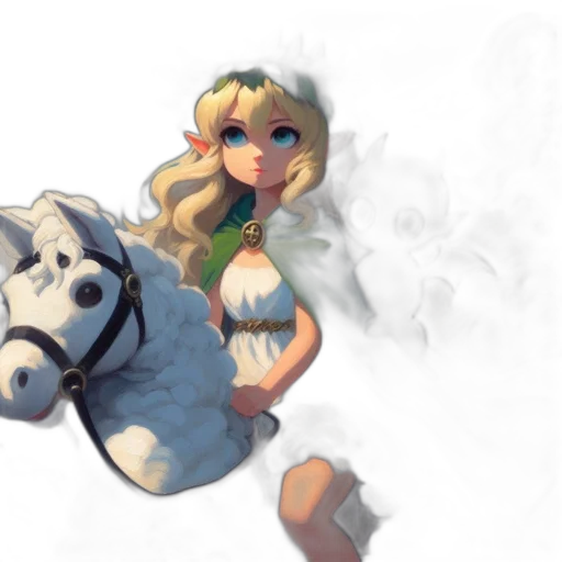 concept art, fantasy art, pixel art, 3d render transparent PNG cut-out