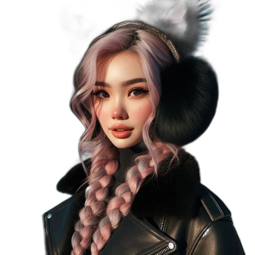 staff, hair, jacket, face transparent PNG cut-out