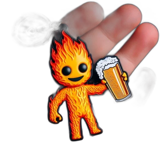 staff, creature, pixel art, 3d render transparent PNG cut-out