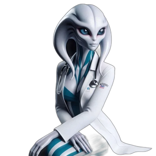 robot, jewelry, creature, staff transparent PNG cut-out