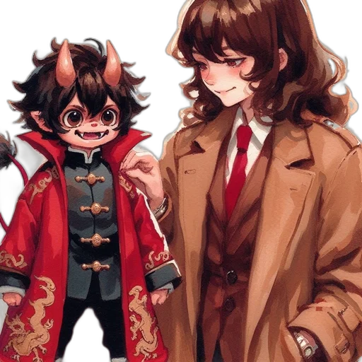 jacket, staff, mask, concept art transparent PNG cut-out