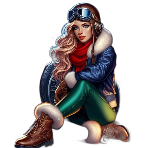 jacket, fantasy art, comic book art, concept art transparent PNG cut-out