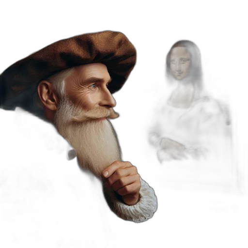 face, hat, staff, concept art transparent PNG cut-out