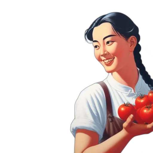 food, face, photorealistic, oil painting transparent PNG cut-out