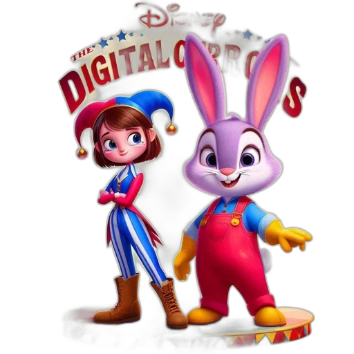 3d render, concept art, cartoon, two transparent PNG cut-out