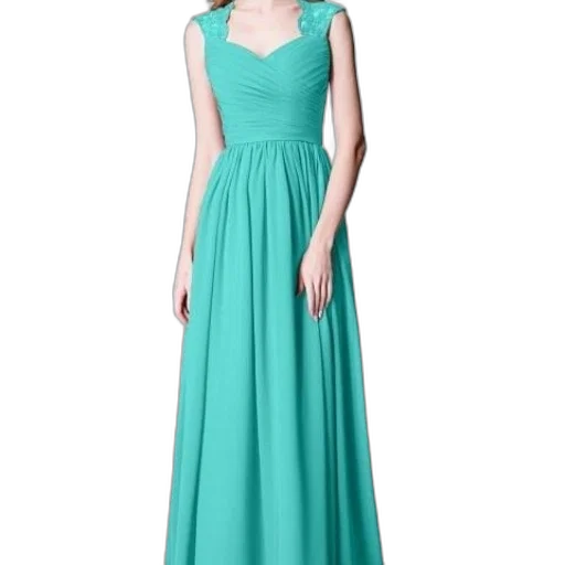 dress, green, blue, pastel transparent PNG cut-out