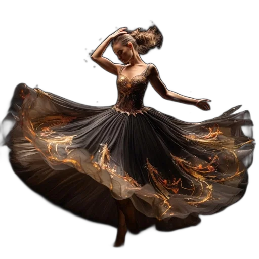 dress, concept art, fantasy art, photorealistic transparent PNG cut-out