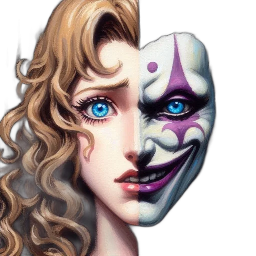 face, mask, robot, creature transparent PNG cut-out