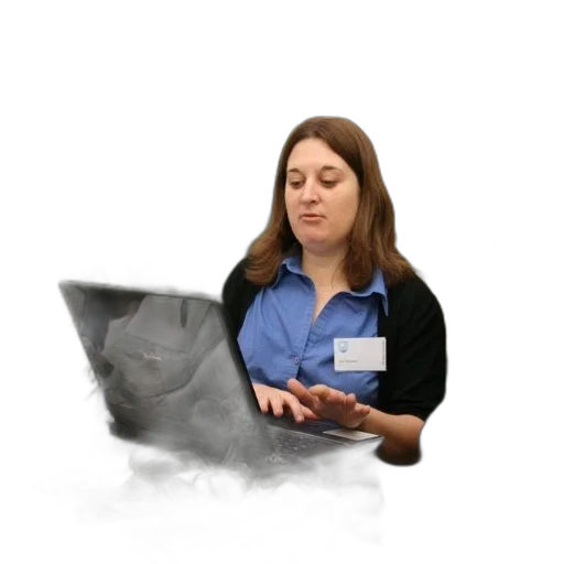 staff, robot, face, jacket transparent PNG cut-out