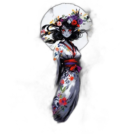 dress, mask, flower, umbrella transparent PNG cut-out