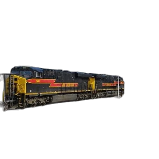 3d render, black, yellow, train transparent PNG cut-out