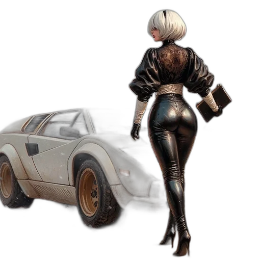 car, jacket, concept art, 3d render transparent PNG cut-out