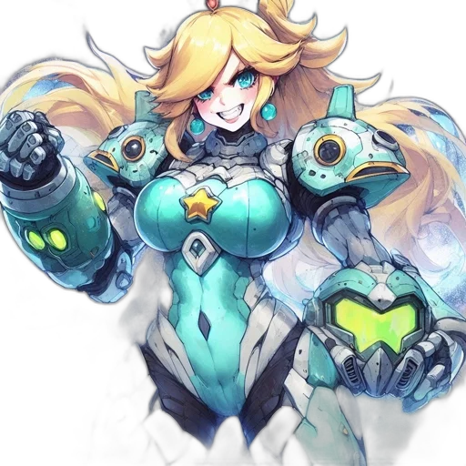 robot, weapon, crown, staff transparent PNG cut-out