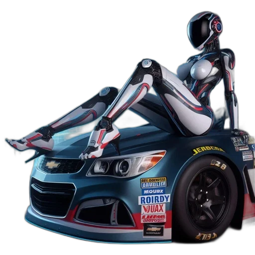 robot, car, concept art, cyberpunk transparent PNG cut-out
