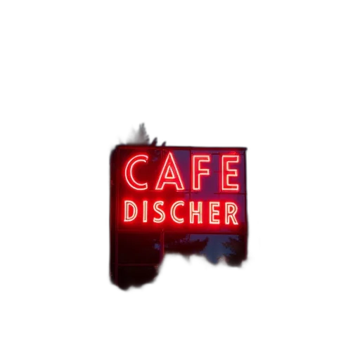 staff, food, 3d render, vaporwave transparent PNG cut-out
