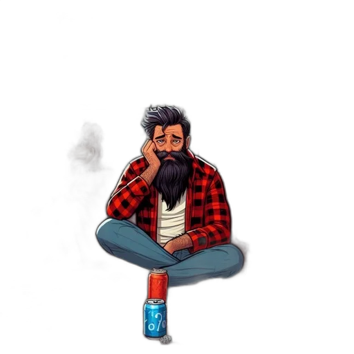 jacket, pixel art, concept art, comic book art transparent PNG cut-out