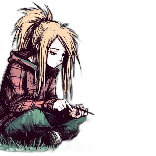 hair, anime, comic book art, cartoon transparent PNG cut-out