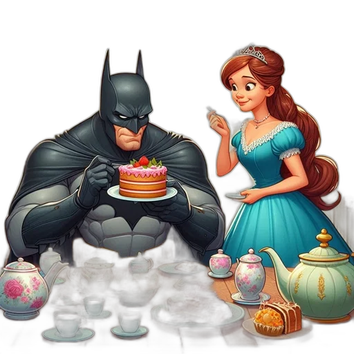 comic book art, concept art, scene, animated transparent PNG cut-out
