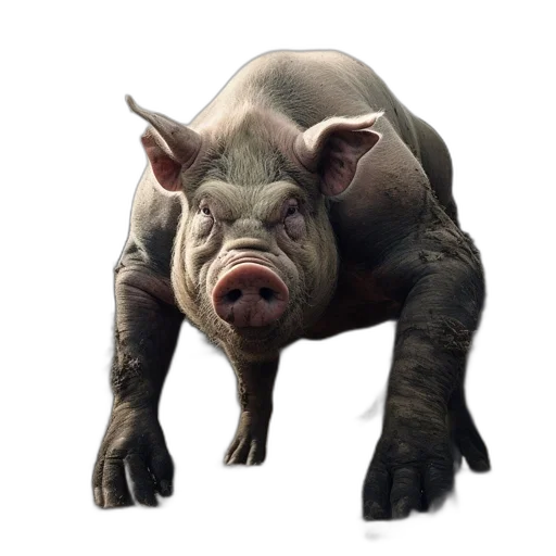 animal, creature, face, photorealistic transparent PNG cut-out