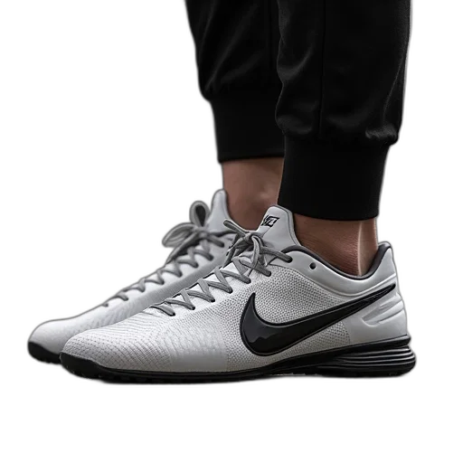 shoes, photorealistic, monochrome, nike transparent PNG cut-out