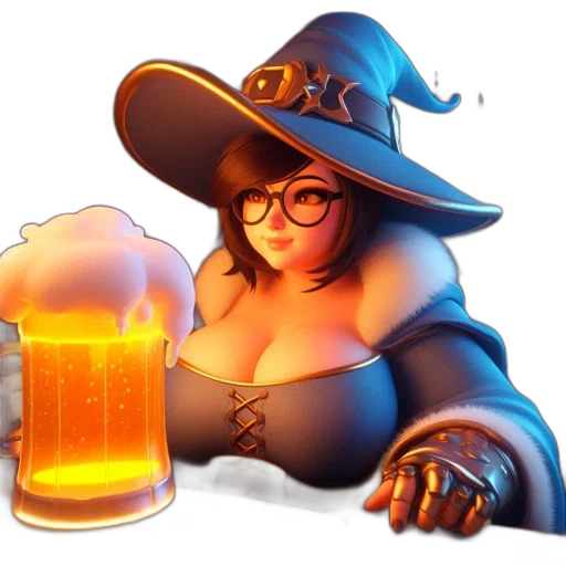 hat, staff, fantasy art, concept art transparent PNG cut-out