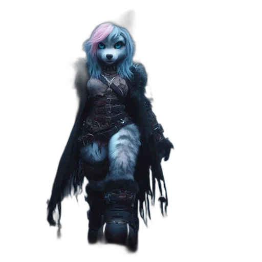 creature, staff, mask, dragon transparent PNG cut-out