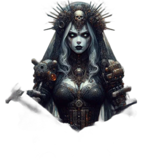 jewelry, robot, crown, sword transparent PNG cut-out