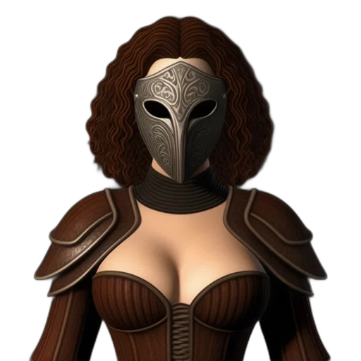 mask, dress, jewelry, face transparent PNG cut-out