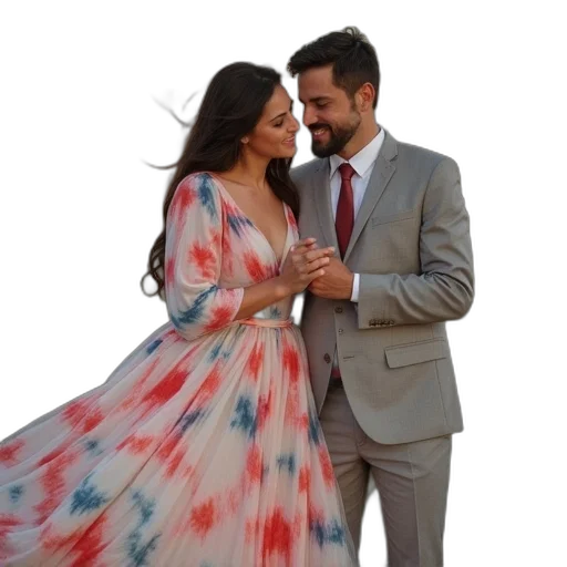 dress, groom, holding, bride transparent PNG cut-out
