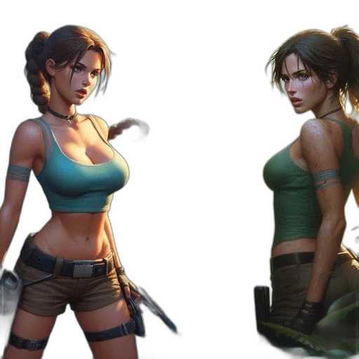 concept art, fantasy art, 3d render, cyberpunk transparent PNG cut-out