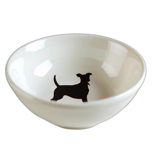 bowl, white, porcelain, black transparent PNG cut-out