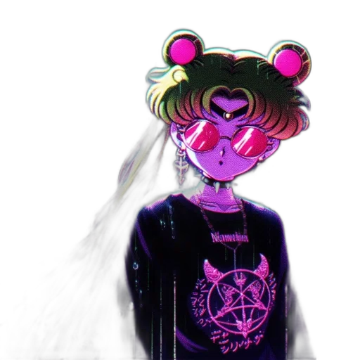 mask, jacket, creature, crown transparent PNG cut-out