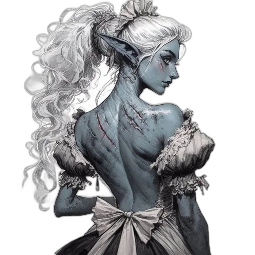 dragon, dress, creature, fantasy art transparent PNG cut-out