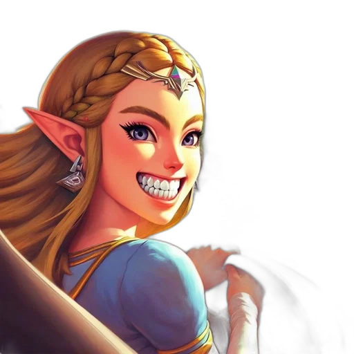 face, crown, staff, fantasy art transparent PNG cut-out
