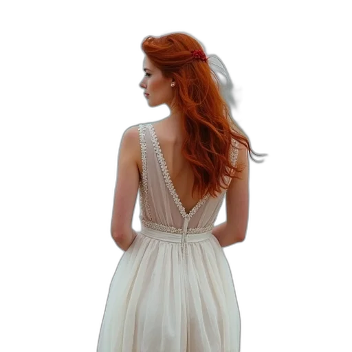 dress, crown, photorealistic, beautiful transparent PNG cut-out