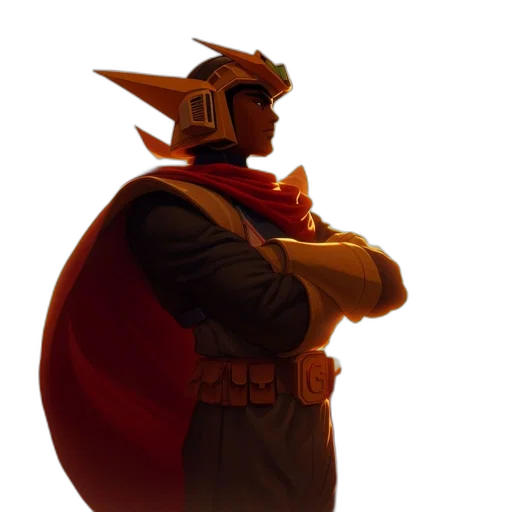staff, mask, crown, jacket transparent PNG cut-out