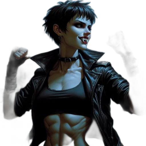 jacket, comic book art, concept art, cyberpunk transparent PNG cut-out