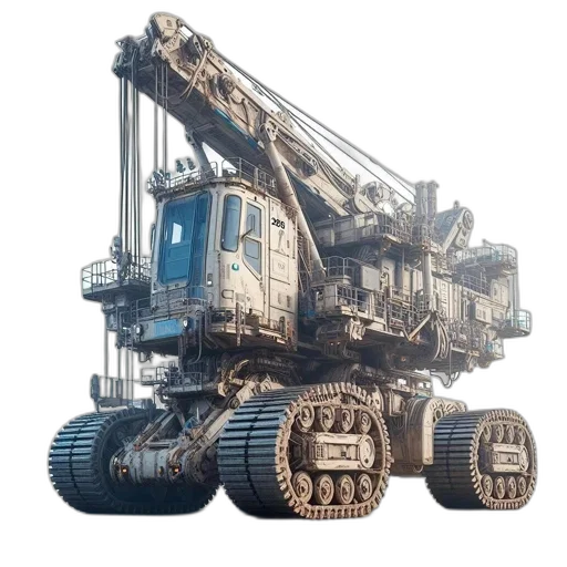 robot, weapon, car, 3d render transparent PNG cut-out
