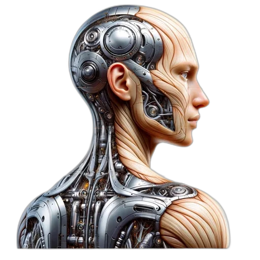 robot, face, mask, dress transparent PNG cut-out