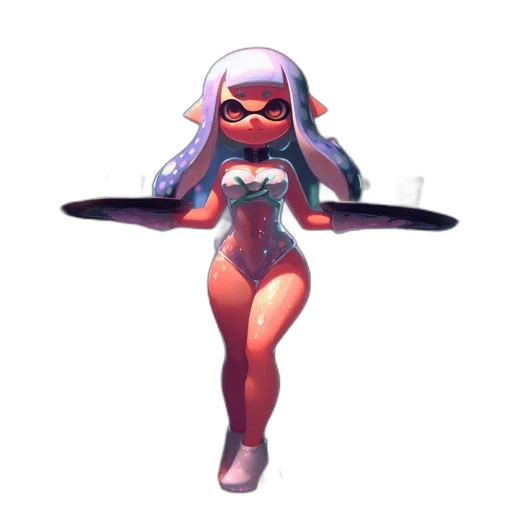 dress, weapon, staff, robot transparent PNG cut-out