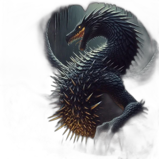 dragon, creature, animal, hair transparent PNG cut-out
