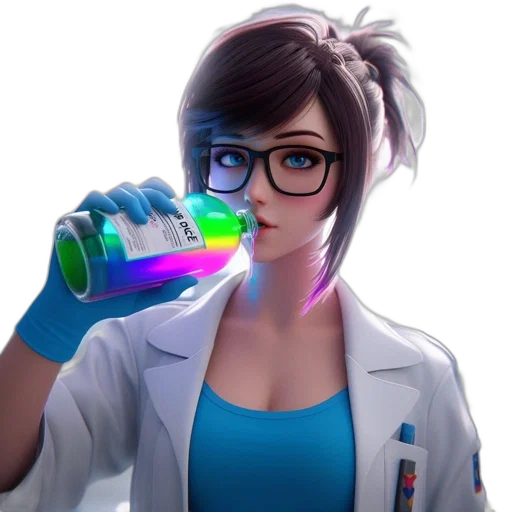 bottle, staff, jacket, weapon transparent PNG cut-out