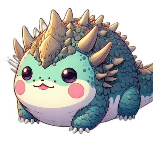 dragon, creature, animal, staff transparent PNG cut-out
