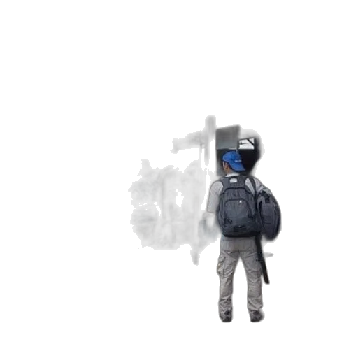 robot, jacket, mask, hat transparent PNG cut-out