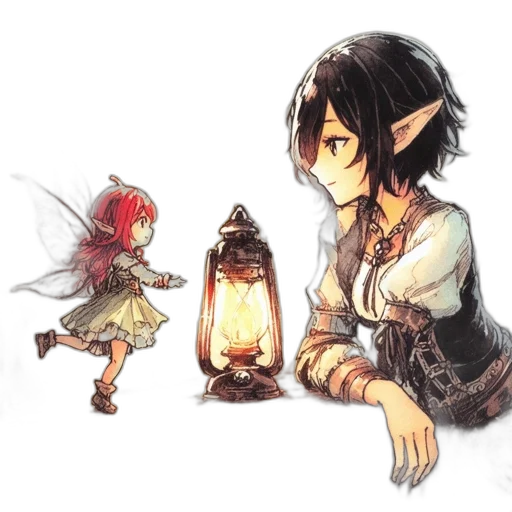 staff, dragon, sword, concept art transparent PNG cut-out