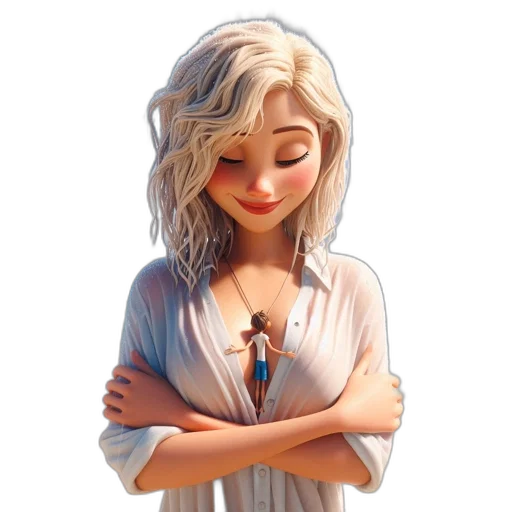 dress, jewelry, staff, fantasy art transparent PNG cut-out