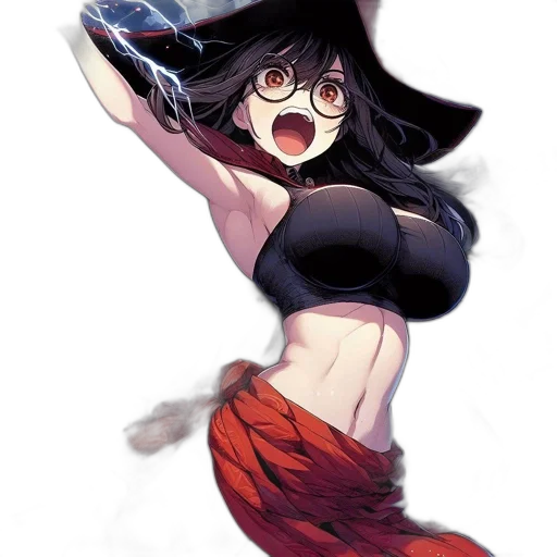 hat, creature, weapon, anime transparent PNG cut-out