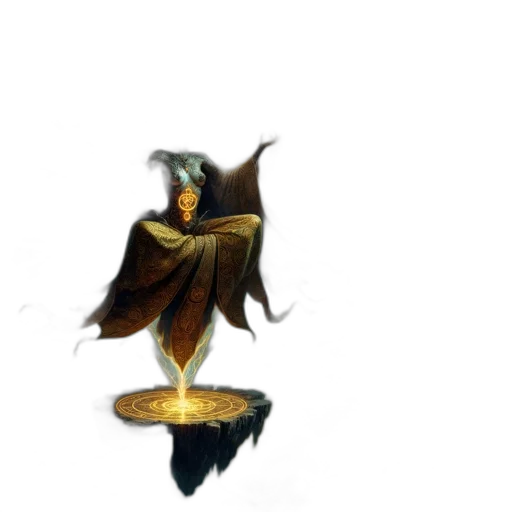 dragon, staff, sword, creature transparent PNG cut-out